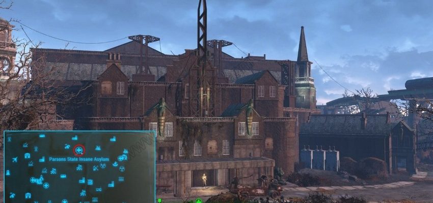 Психиатрическая больница Парсонс в Fallout 4 как войти