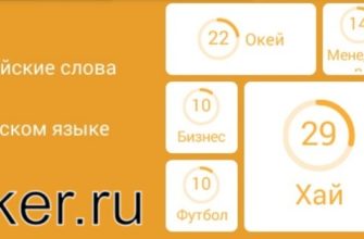 Английские слова в русском языке - 94 процента ответы к игре